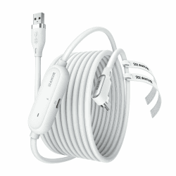 🔋🎮 AMVR Link Kabel 5m(16Ft) für Quest 3/Meta Quest 3S, Pico 4 Ultra - VR Ladekabel Weiß Angebot bei HelloDeals