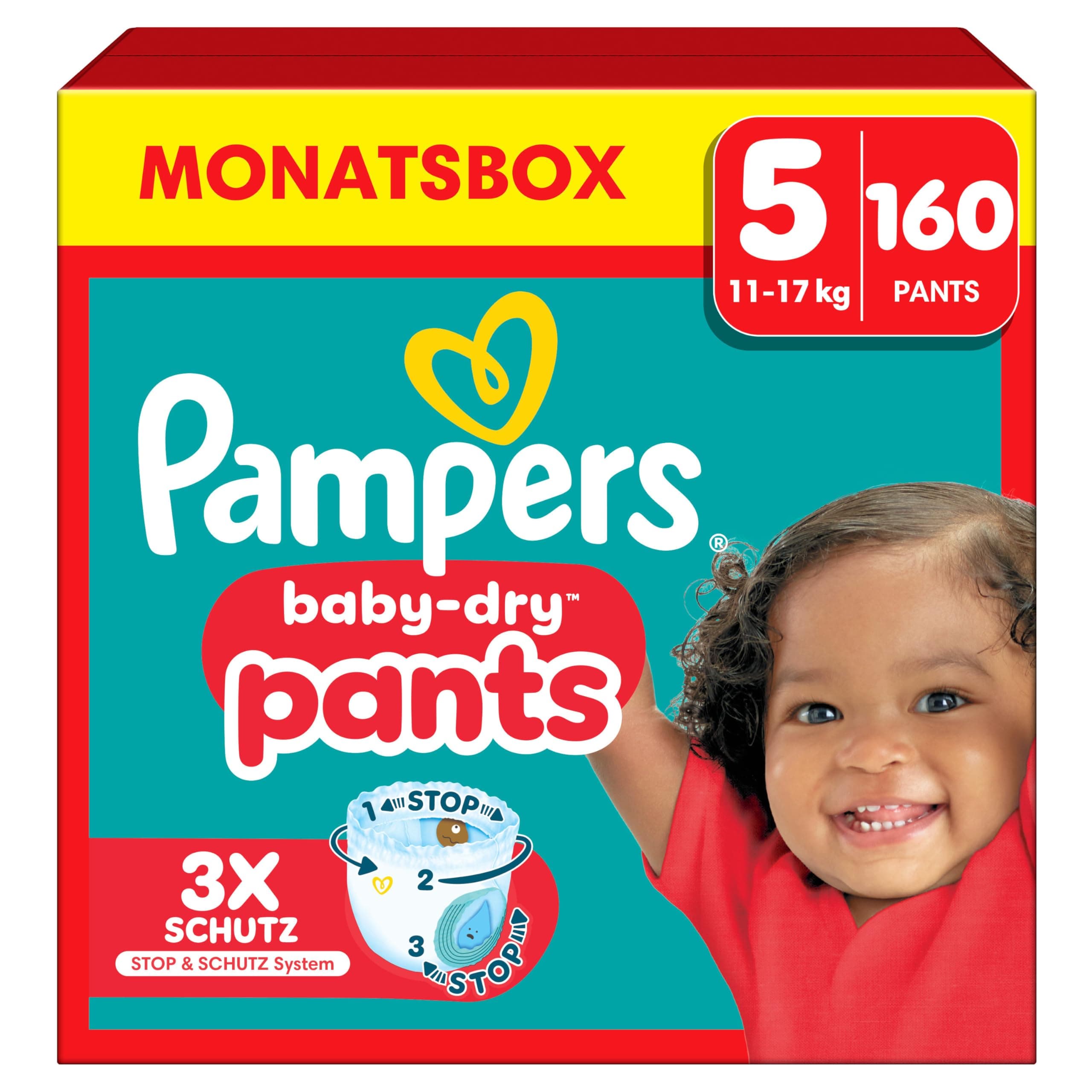 👶 Pampers Baby-Dry Pants Größe 5, 160 Windeln - NEU-Angebot! 👶