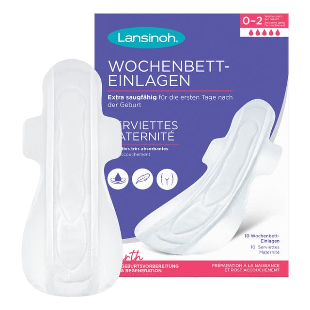 🌟 Angebot: Lansinoh Wochenbett-Einlagen - 10 Stück 🌟
