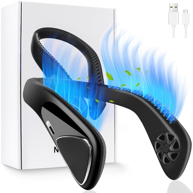 🌀🌬️ Tragbarer Nackenventilator USB - Hitzewallungen loswerden! 🆒