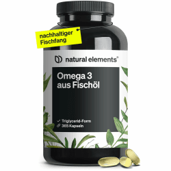 🌊 Omega 3 Kapseln - 365 Stück - 2000mg Fischöl - EPA & DHA - Laborgeprüft Angebot bei HelloDeals