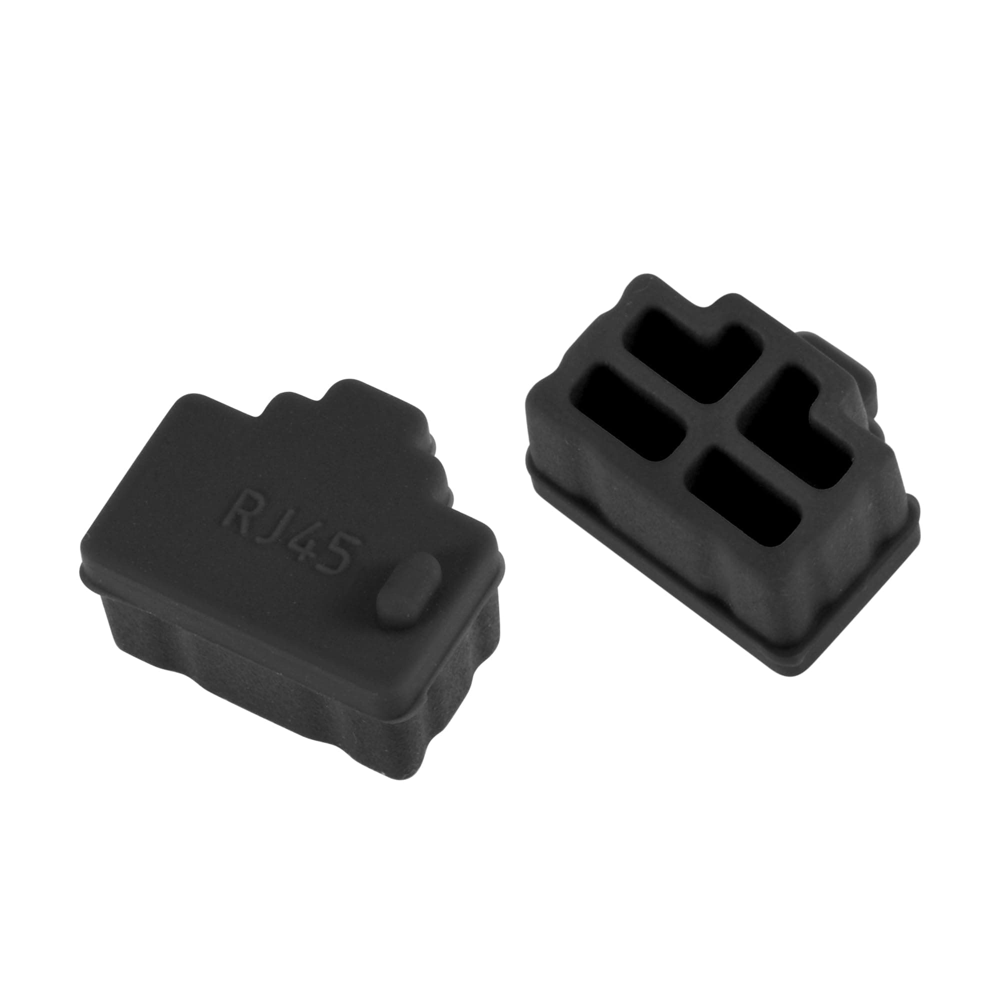 🔌🌟 Sourcing Map 100Stk. RJ45 Silikon Schutz Ethernet Hub Port staubdichte Abdeckung Kappe 12mmx8,3mm schwarz 🌟🔌