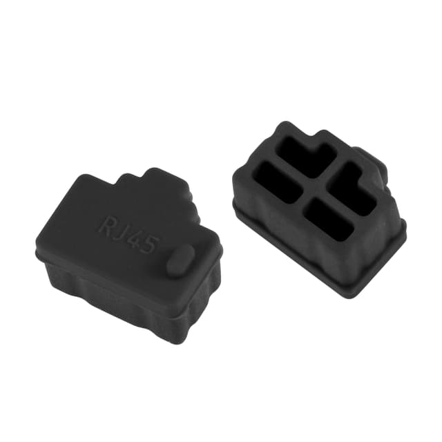 🔌🌟 Sourcing Map 100Stk. RJ45 Silikon Schutz Ethernet Hub Port staubdichte Abdeckung Kappe 12mmx8,3mm schwarz 🌟🔌