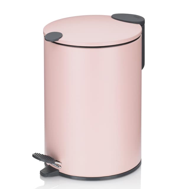 kela Kosmetikeimer 3l rosa matt, Silent-Close-Deckel, Tretmülleimer Badezimmer MATS