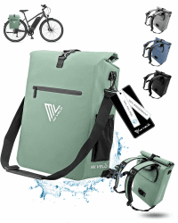 MIVELO Fahrradtasche für Gepäckträger - 3in1 Gepäckträgertasche Rucksack Umhängetasche | 100% wasserdicht und PVC-frei