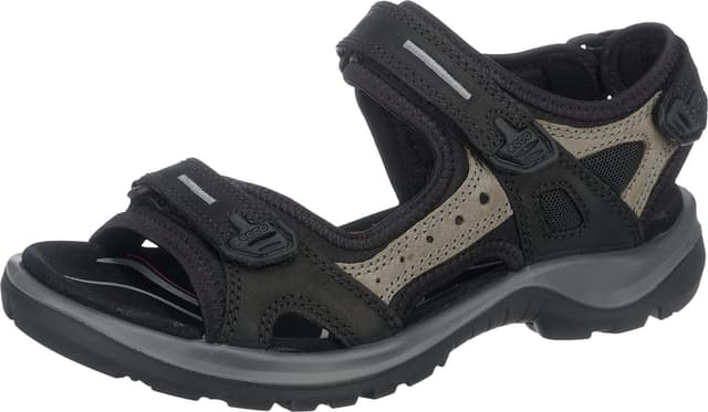 🌟 Super Deal! ECCO Damen Offroad Sandalen 40 EU Schwarz Maulwurf Schwarz 🌟