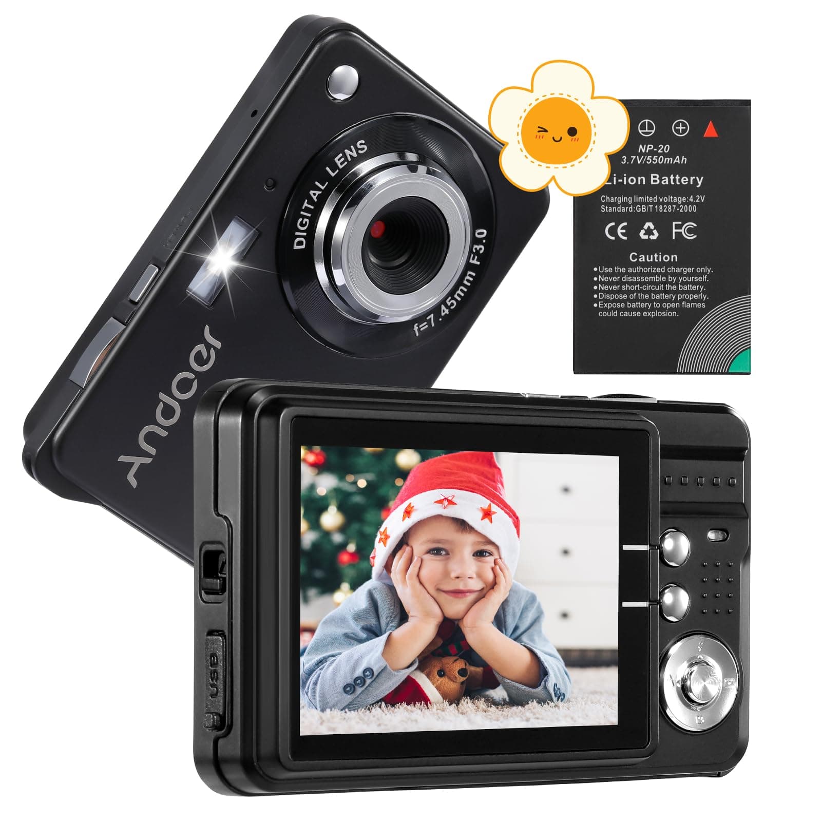 Andoer Digitalkamera, 18M 720P HD Kamera Digital Video Camcorder 📸🎥