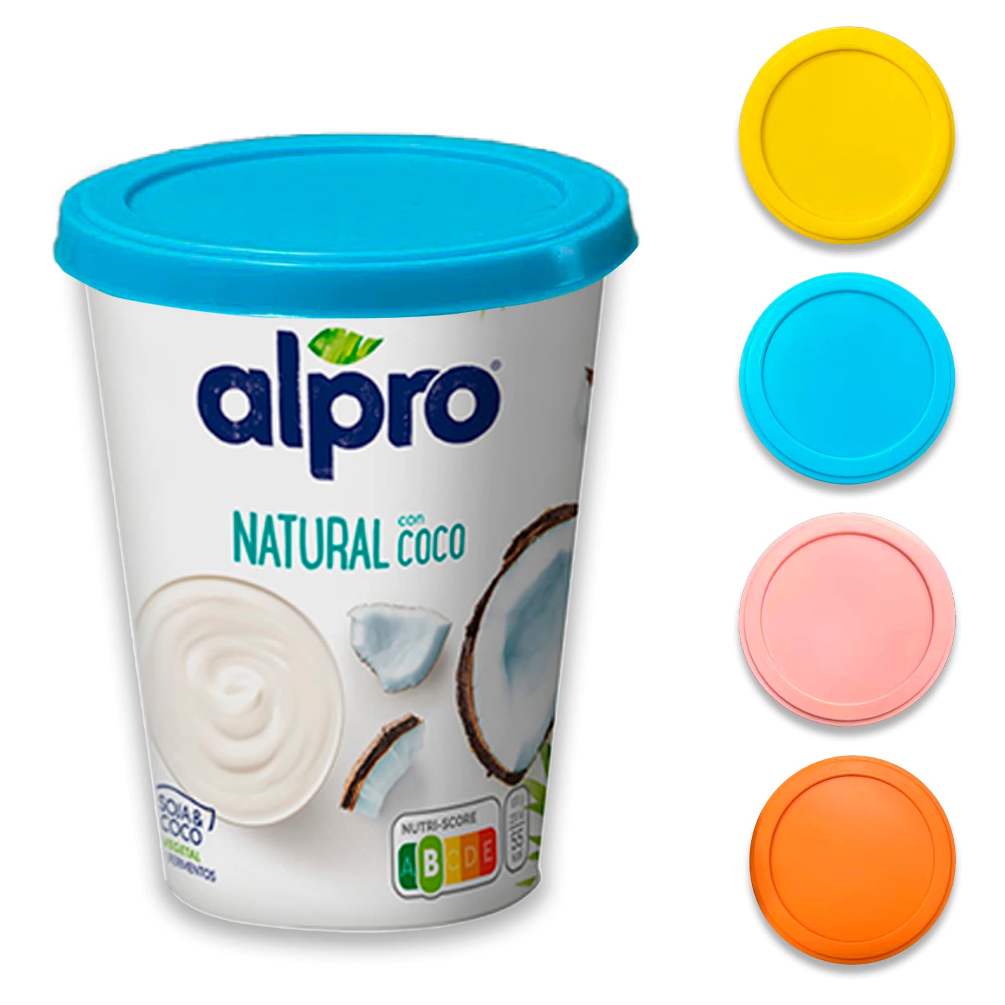 🥣🌟 XILMARK JoghurtDeckel 500g - Wiederverwendbare Silikondeckel (PACK 4) TSIL