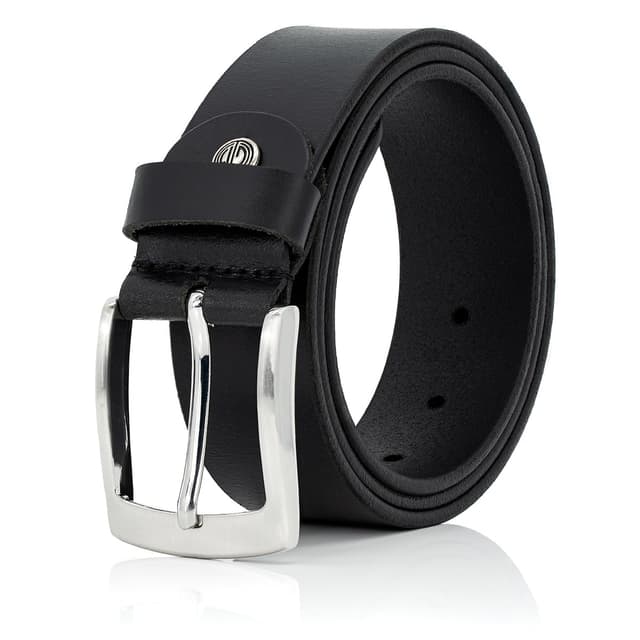 LINDENMANN Gürtel Herren Vollledergürtel aus Büffelleder, 40mm breit, XL, schwarz