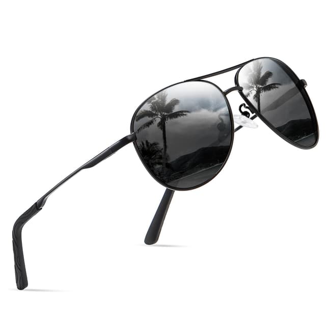 🕶️🔥 Mega-Deal: Premium Metallrahmen Sonnenbrille - UV400 Schutz - Vintage Schwarz