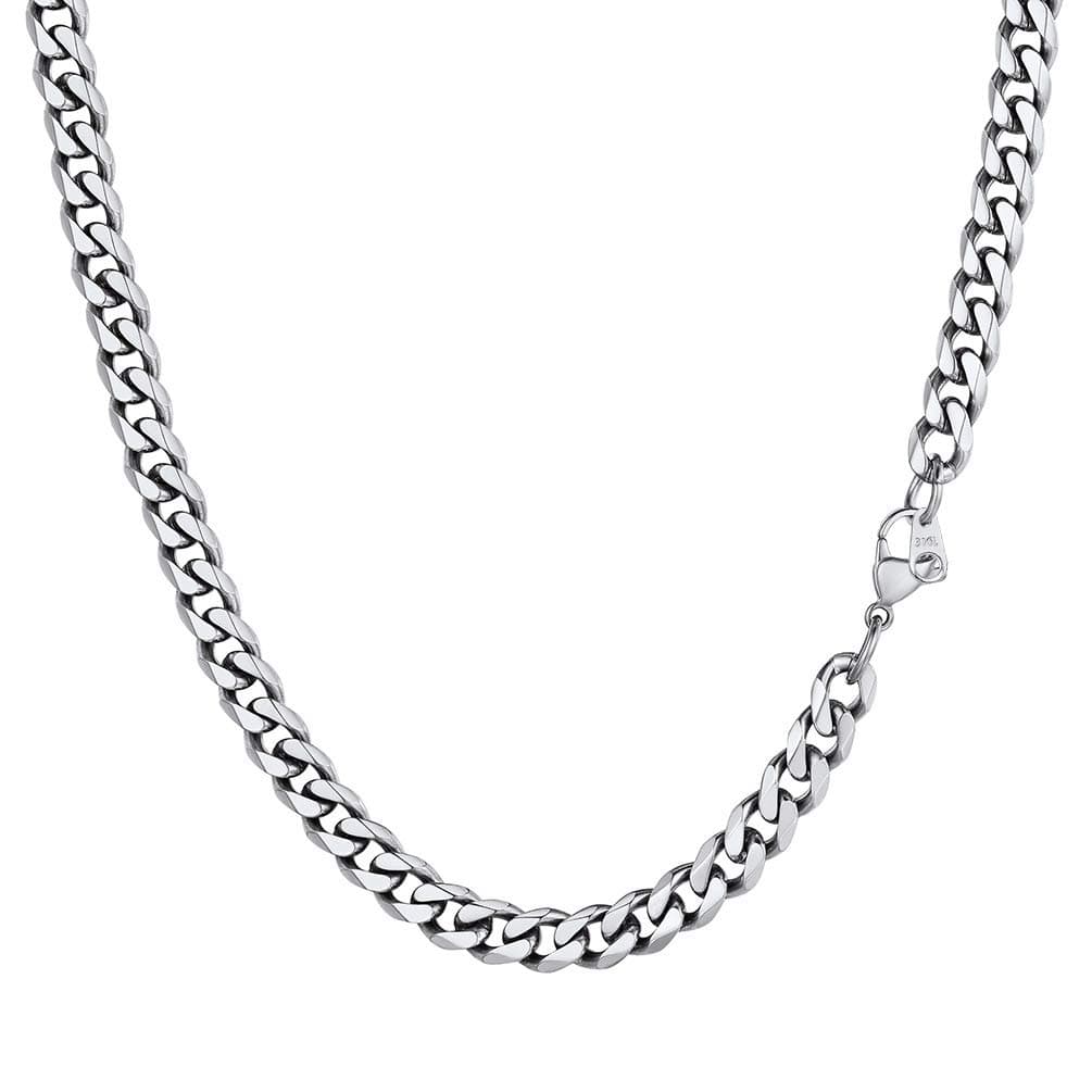 PROSTEEL Herren Halskette Klassische Panzerkette 3/6/9/12mm breit 18k vergoldet