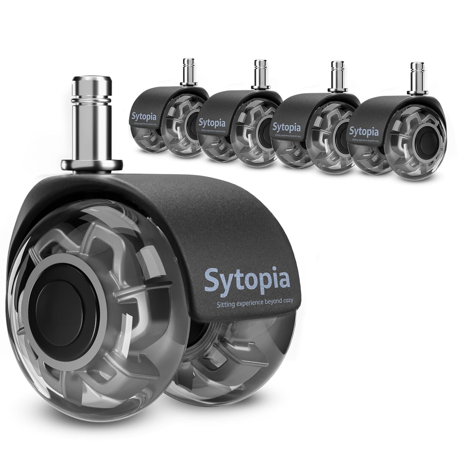 Sytopia Bürostuhl Rollen, 5er Set Rollen für Bürostühle 🥇