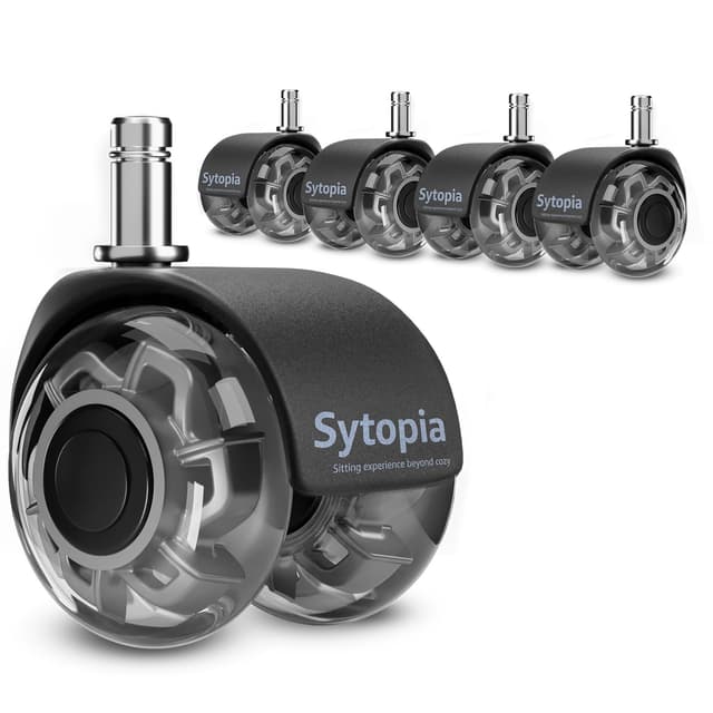 Sytopia Bürostuhl Rollen, 5er Set Rollen für Bürostühle 🥇