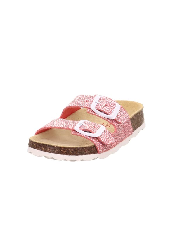 🌟 Superfit Mädchen Fussbettpantoffel Hausschuh 25 EU Pink Weiß 5530 - Sonderangebot!