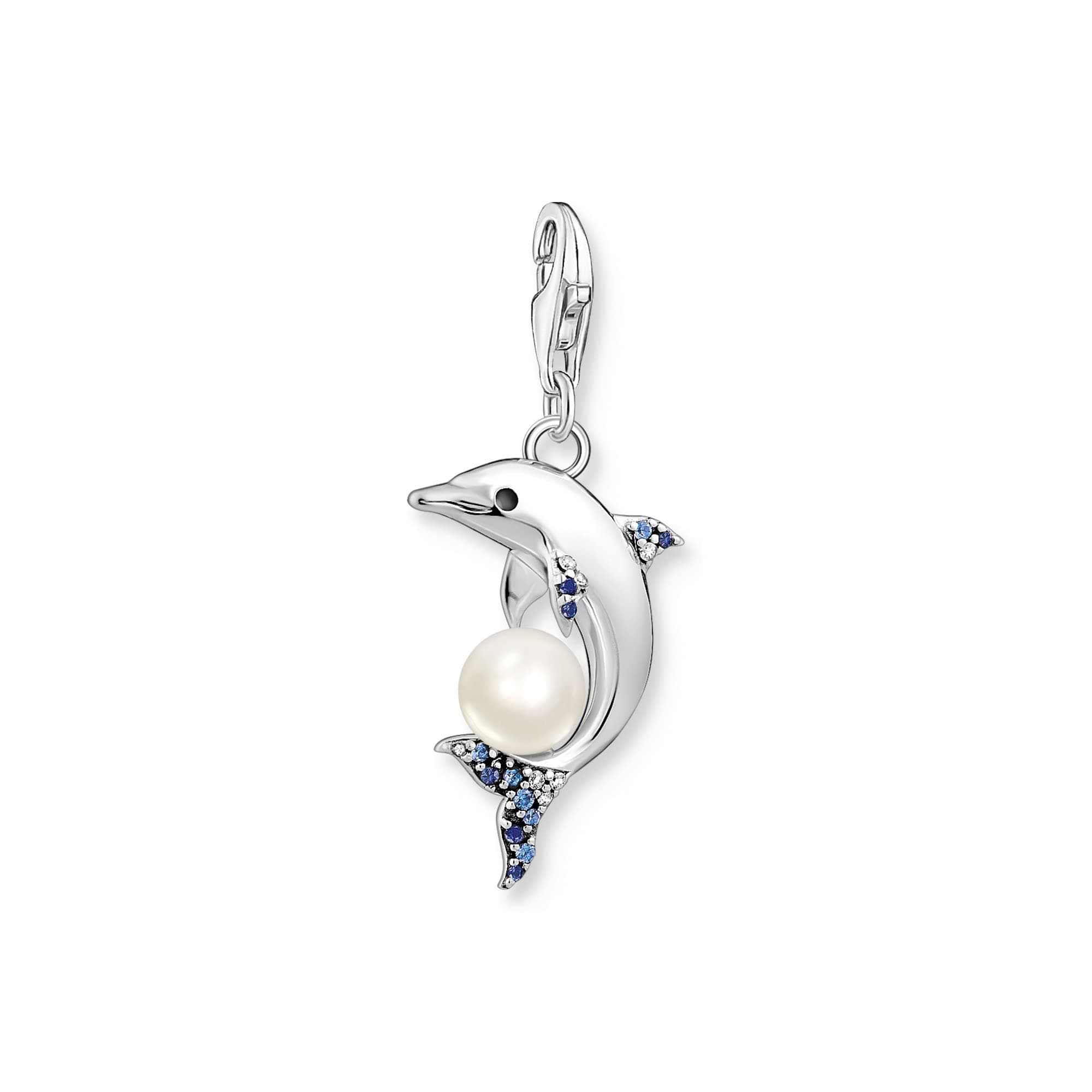 Thomas Sabo Kollektion Meeres-Charm-Anhänger Delfin 🐬 mit Perle