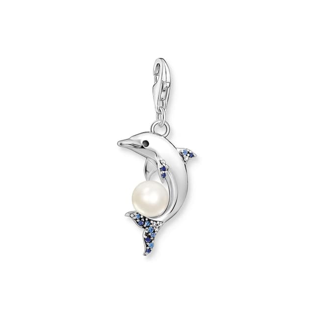 Thomas Sabo Kollektion Meeres-Charm-Anhänger Delfin 🐬 mit Perle