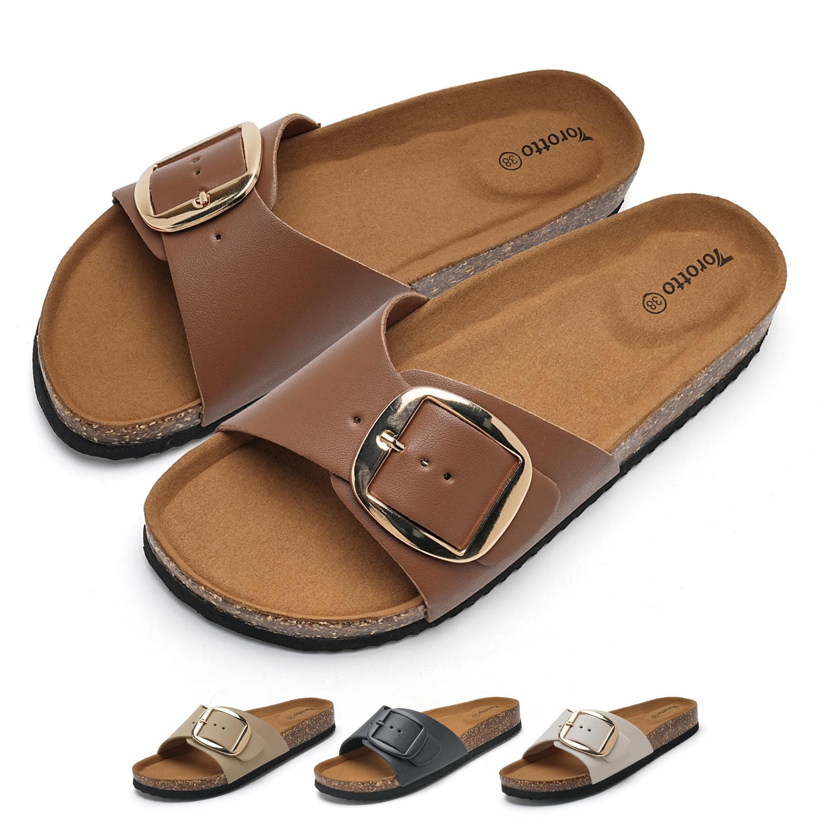🌟 Super Deal: Torotto Pantoletten Damen Sandalen 🌺👡