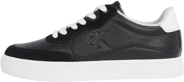 Calvin Klein Herren Classic Cupsole Mg Wmm Ym0ym01153 Low Top 43 EU Schwarz Schwarz Bright White 👟🔝