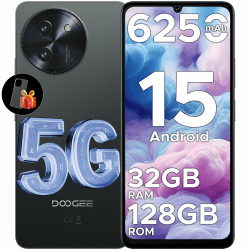 DOOGEE Note 59 5G Smartphone Ohne Vertrag Android 15, 32GB+128GB/2TB TF, 6250mAh, 6.75" HD+ 120Hz Schwarz 📱🚀