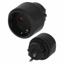 🔌 Brennenstuhl Reisestecker/Reiseadapter in Matt-Schwarz 🌍 Angebot bei HelloDeals