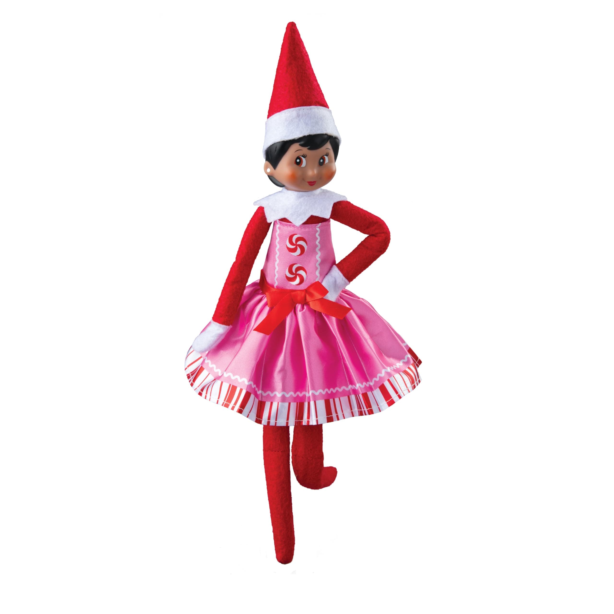 🎄🎅 Elf on The Shelf® Claus Couture® Pink Peppermint | Glitzerndes Tüllkleid & Pfefferminzstreifen-Oberteil