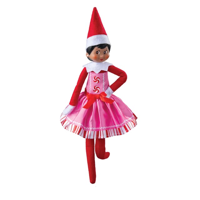 🎄🎅 Elf on The Shelf® Claus Couture® Pink Peppermint | Glitzerndes Tüllkleid & Pfefferminzstreifen-Oberteil