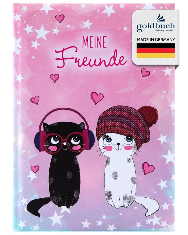 Goldbuch 43099 Freundebuch Music for Cats DIN A5 🐱📚