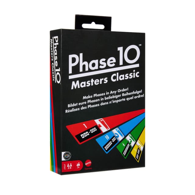 🃏🎲 Angelehnt an Rommé: Mattel Games Phase 10 Masters Classic Kartenspiel 🎲🃏
