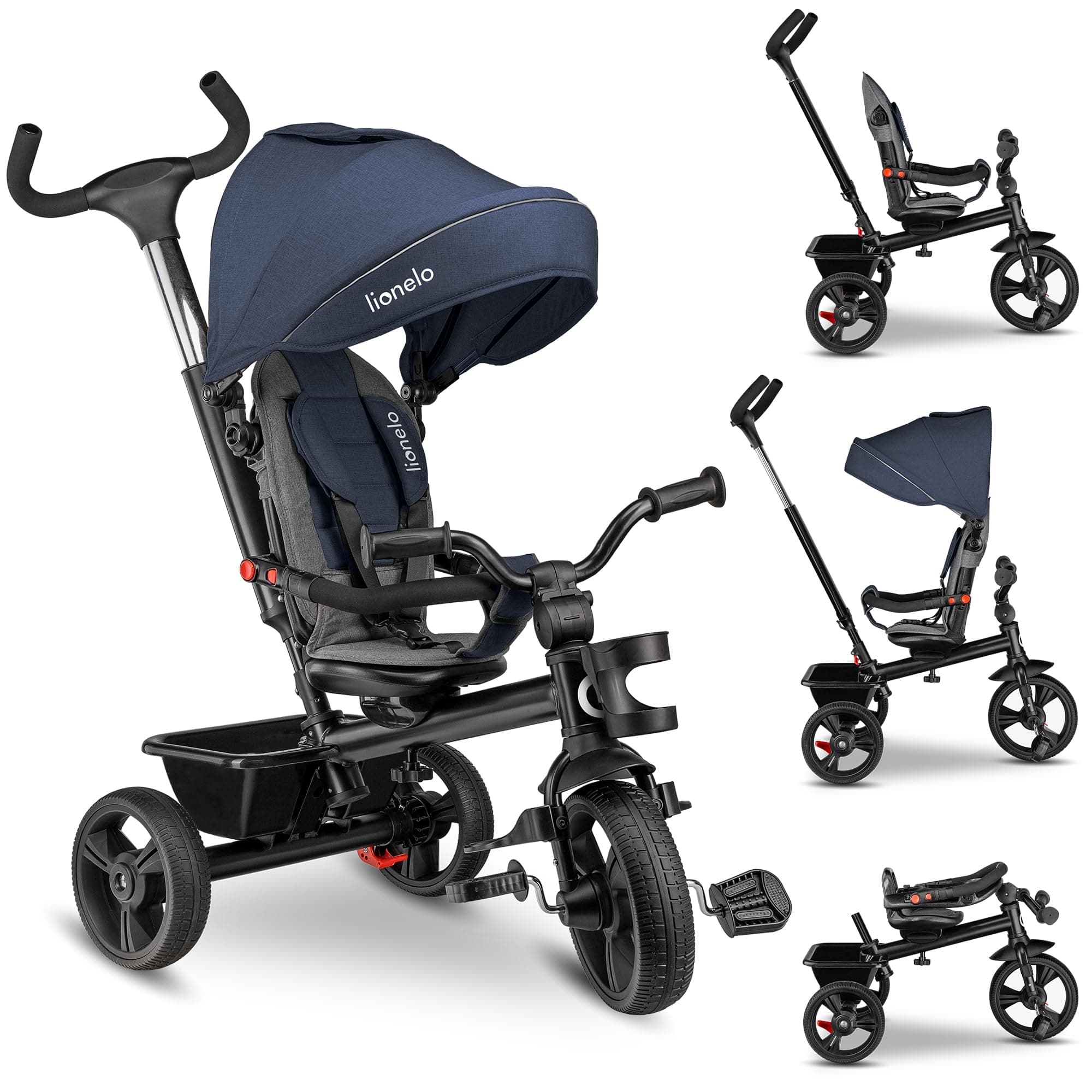 🦁🚲 LIONELO Haari 2in1 Dreirad mit Schubstange ab 18 Monate bis 25kg 🛴💨
