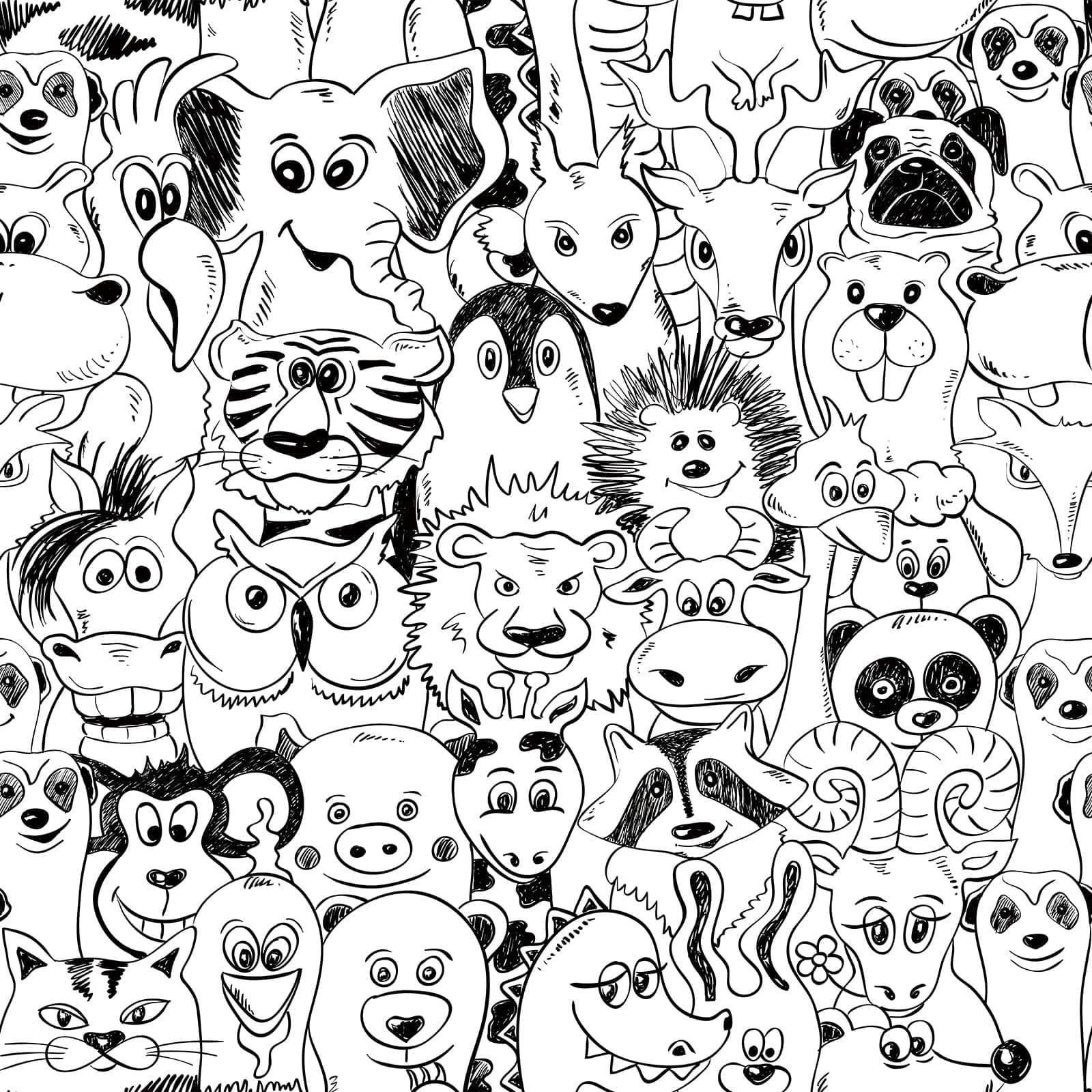 FunStick Tapete Schwarz Weiß Kinder Klebefolie Möbel Schlafzimmer Selbstklebende Tapete Kinderzimmer Badezimmer Tiere Wandtapete Schwarz Weiß Möbelfolie Muster Kinder Schrankpapier Weiß 44.5CMx3M 0.4W x 3L m 🐶