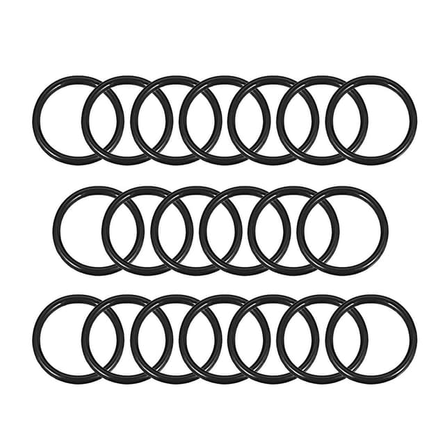 🔧🔩 Sourcing Map 20 Stück O Ring Dichtung 20 mm x 25 mm x 2,5 mm Metrische Nitrilkautschuk Dichtungsringe Gummi