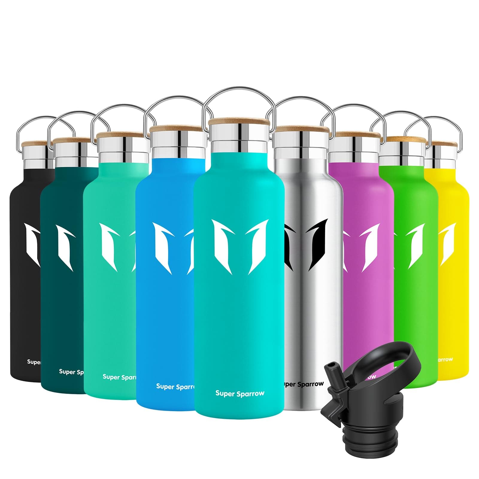 🌟 Super Sparrow Trinkflasche Edelstahl - 750ml Minze 🌟