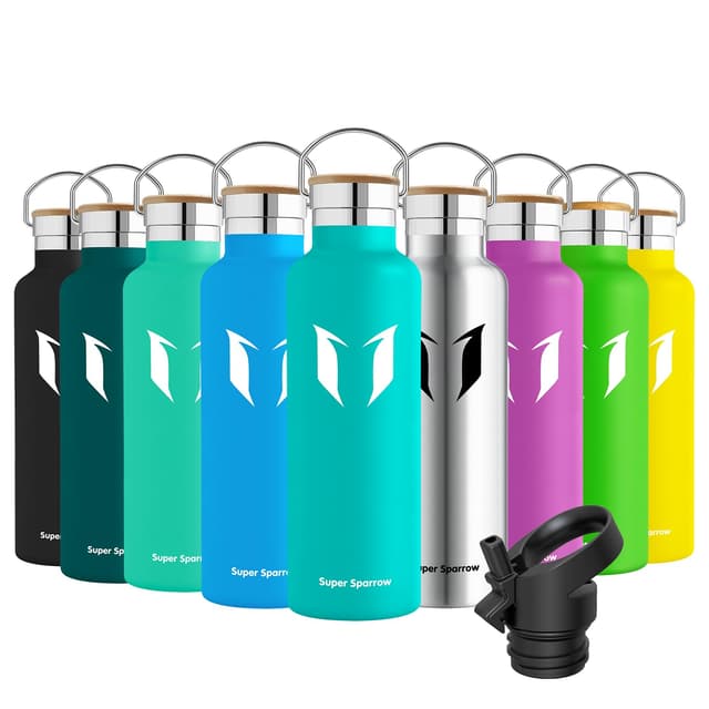 🌟 Super Sparrow Trinkflasche Edelstahl - 750ml Minze 🌟