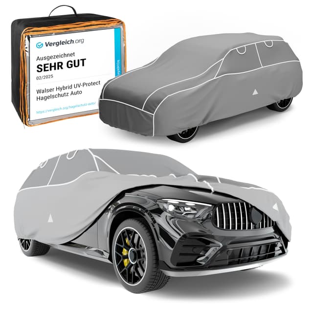 WALSER Premium Hagelschutz Abdeckplane Auto - 365-Tage-Rundumschutz 🌦️🚗