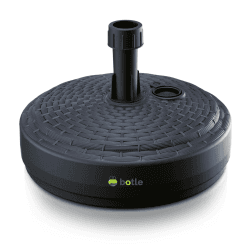 Schirmständer Schirmhalter Sonnenschirmständer Anthrazit Rattanoptik ⛱️🌞 Angebot bei HelloDeals