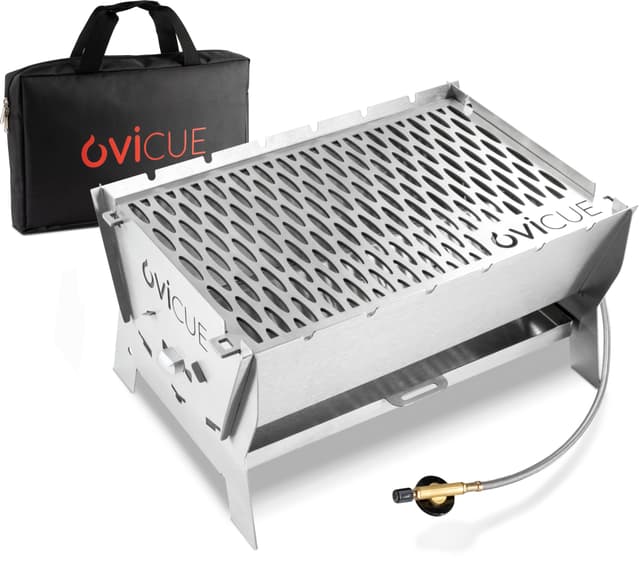 ovicue Grill groß L | Mobiler Steck-Gasgrill mit Stecksystem