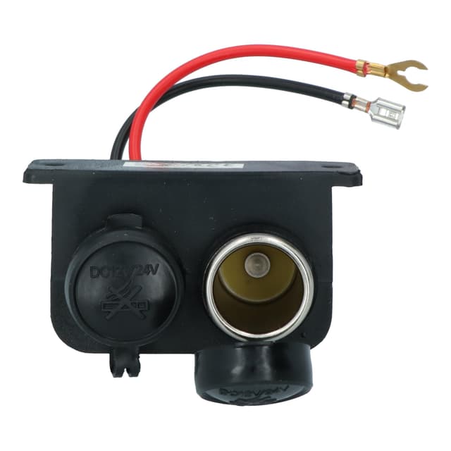 🚗🔌 Carpoint Doppel-Zigarettenanzünder-Steckdose Wasserdicht 2x12/24V - Sonderangebot!