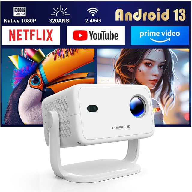 🎬 [Netflix-lizenziert] Android 13 Smart Beamer 4K Unterstützt 🎥