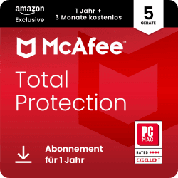 McAfee Total Protection (5 Geräte) 2025 | Sicherheitssoftware mit VPN 🛡️🔒 Angebot bei HelloDeals
