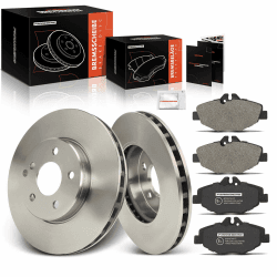 🔧 Frankberg 2x Bremsscheiben + 4x Bremsbeläge Vorderachse mit Bremsenschmiermittel - E-Klasse W211 E200-E320 2002-2008 Angebot bei HelloDeals
