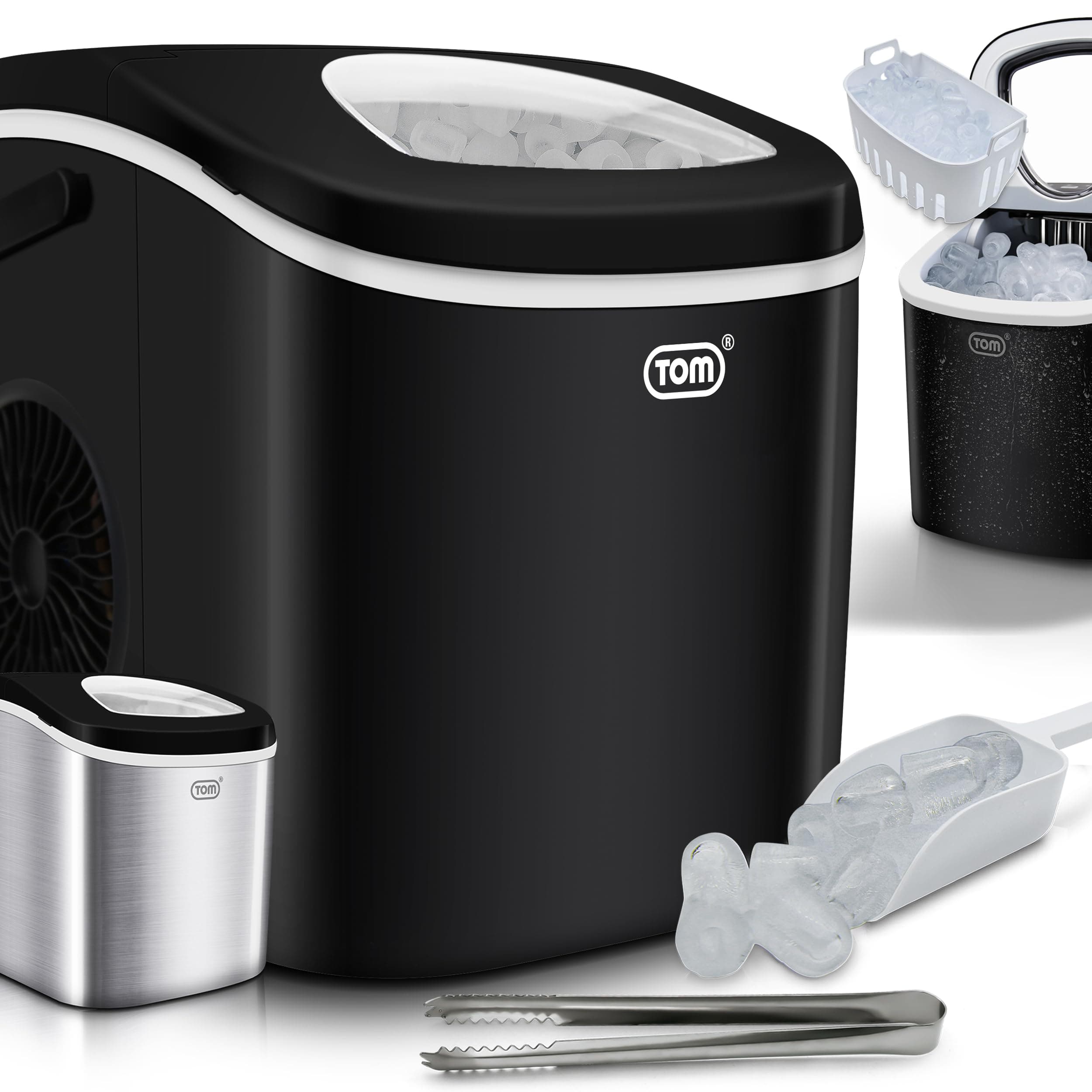 🧊 TOM Eiswürfelmaschine 🧊 9 Eiswürfel in 6-8 min 🧊 12 kg/24 h 🧊 Ice maker Eiswürfelmacher