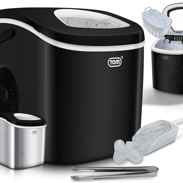 🧊 TOM Eiswürfelmaschine 🧊 9 Eiswürfel in 6-8 min 🧊 12 kg/24 h 🧊 Ice maker Eiswürfelmacher