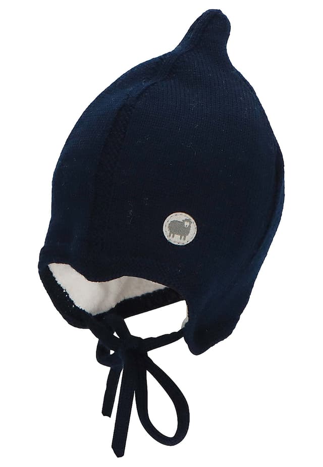 Süße Sterntaler Baby Zipfli Strickmütze in Marineblau 👶❄️