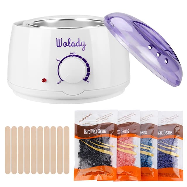 🌟 Profi Haarentfernung Set: Wolady Wachserhitzer mit Warmwachs 🌟