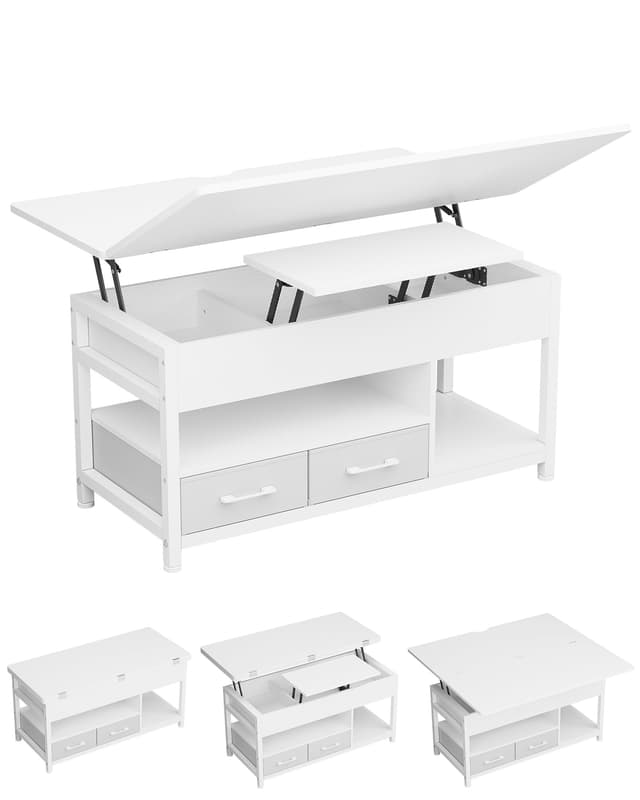 Höhenverstellbarer 3-in-1 Couchtisch mit verstecktem Stauraum 😍