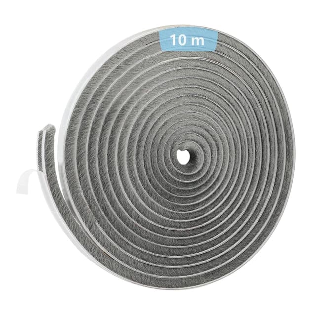 Deal: Bürstendichtung Selbstklebend, 10M(L) X 9mm(B) X 9mm(D), Bürstendichtungen Grau 🌟