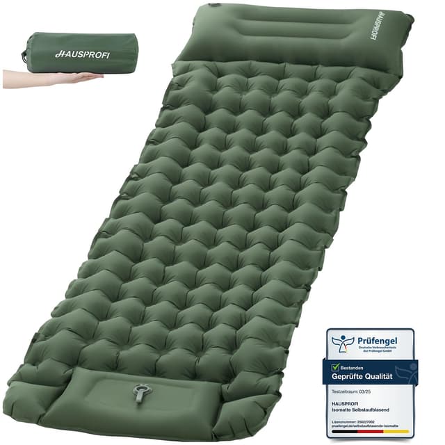 HAUSPROFI Isomatte Selbstaufblasend für Camping 🏕️