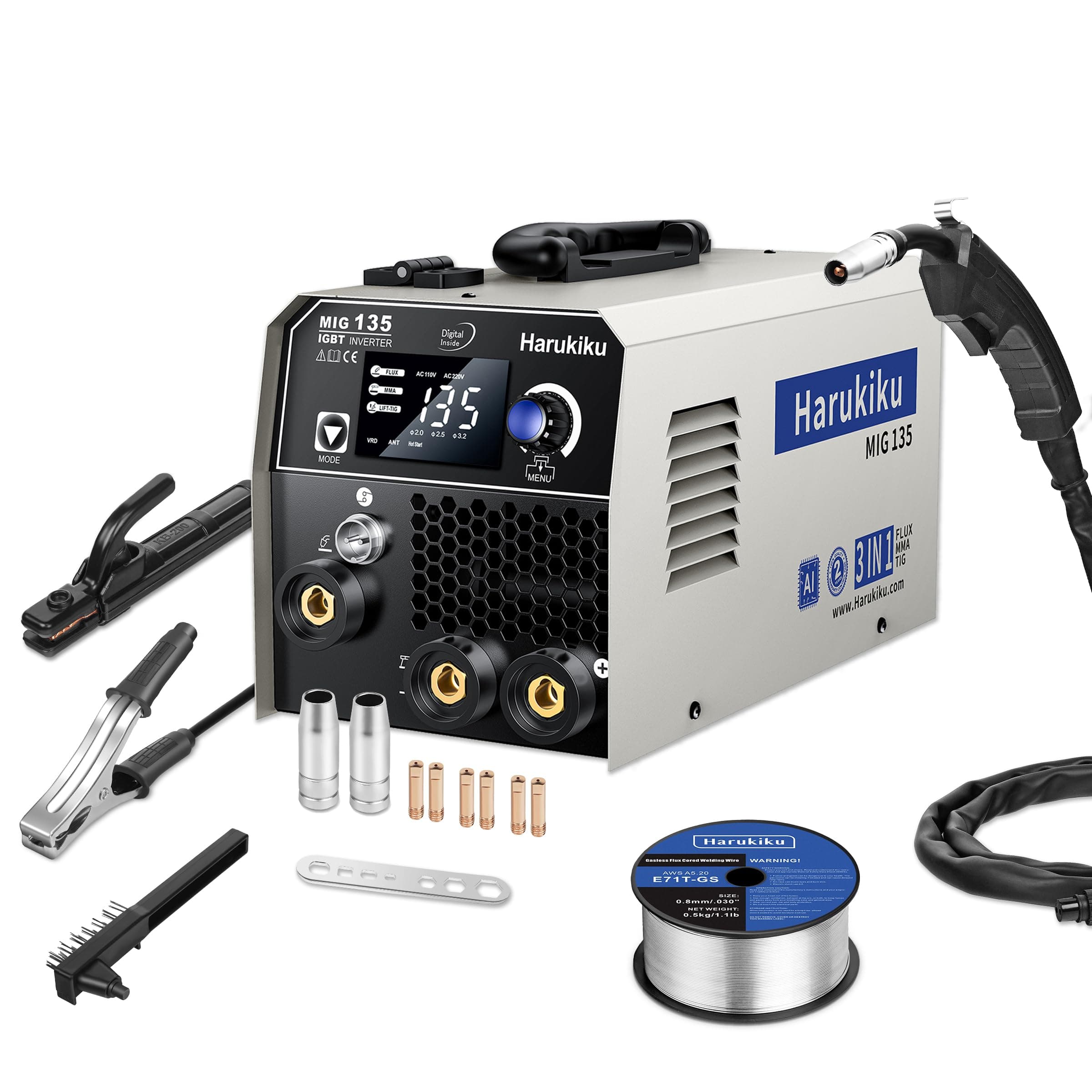 Harukiku135A Fülldraht Schweißgerät ohne Gas 🛠️🔥💥