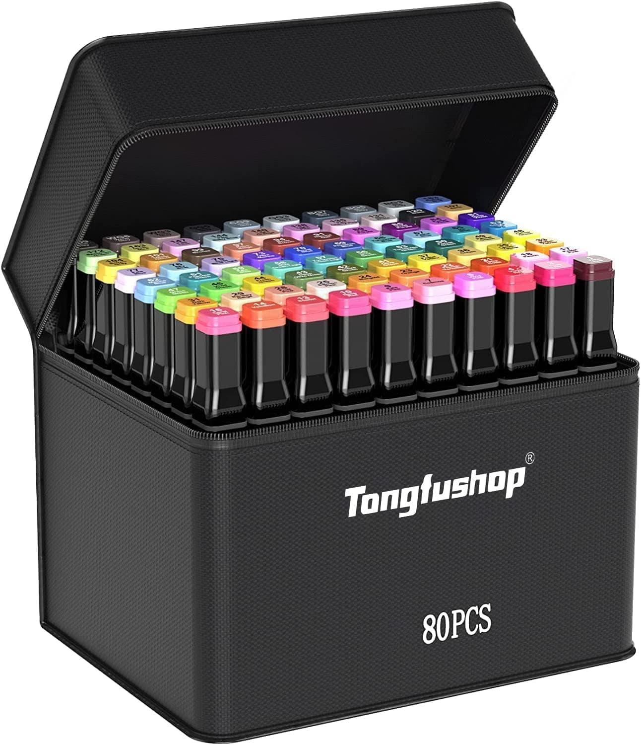Tongfushop 80 Alkohol Stifte Set 🎨 2 Sekunde Schnell Trocknende Alkohol Marker Set