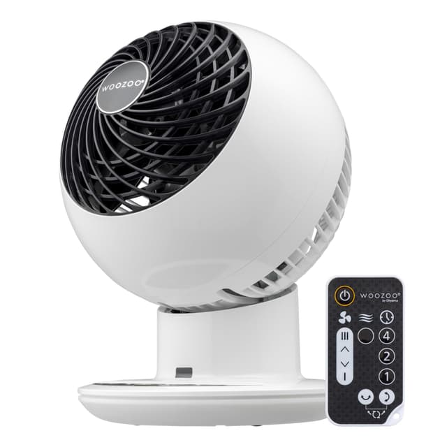 🌀 Iris Ohyama Woozoo Ventilator - 30m² - Weiß - Fernsteuerung - leise - Tischventilator - Bodenventilator